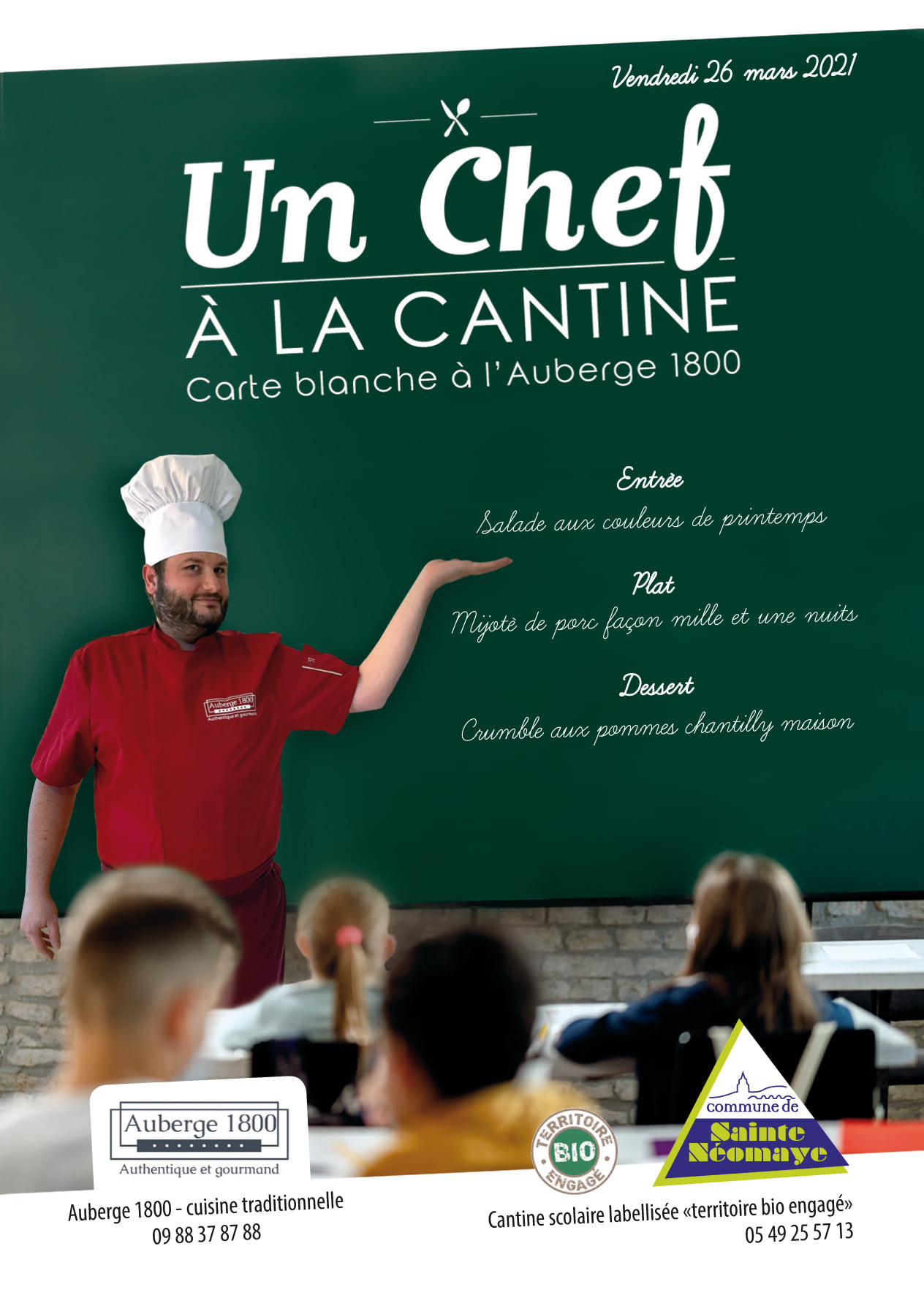 un chef a la cantine