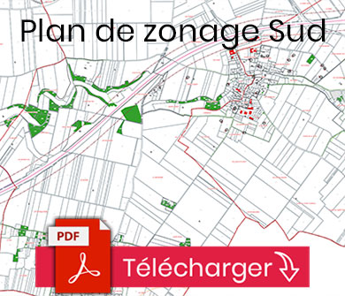 Plan du zonage sud de la commune de Sainte-Néomaye (PLUI)