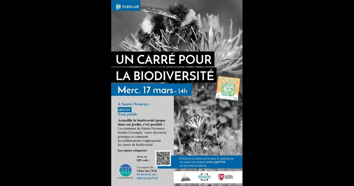 Affiche CPIE - Un Carre pour la Biodiversité_170321